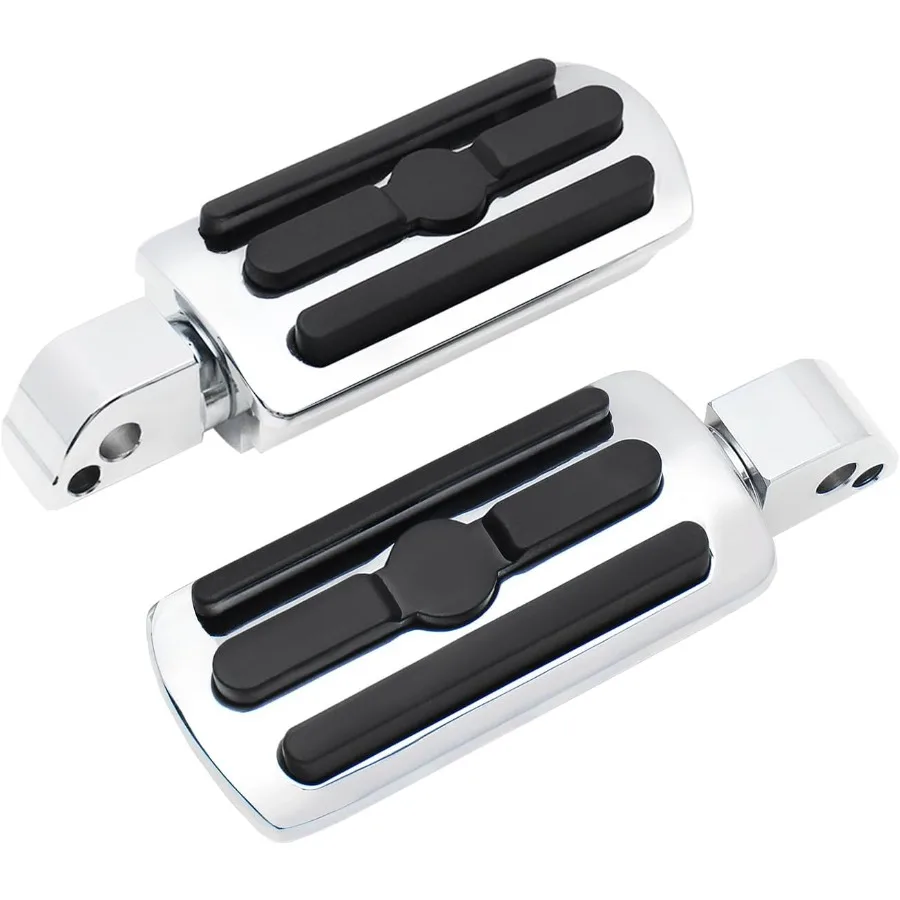 

Highway Passenger Foot Pegs for Motorcycle with Chrome Finish Compatible with Harley Softail Deluxe Fat Boy Heritage Sport Glid