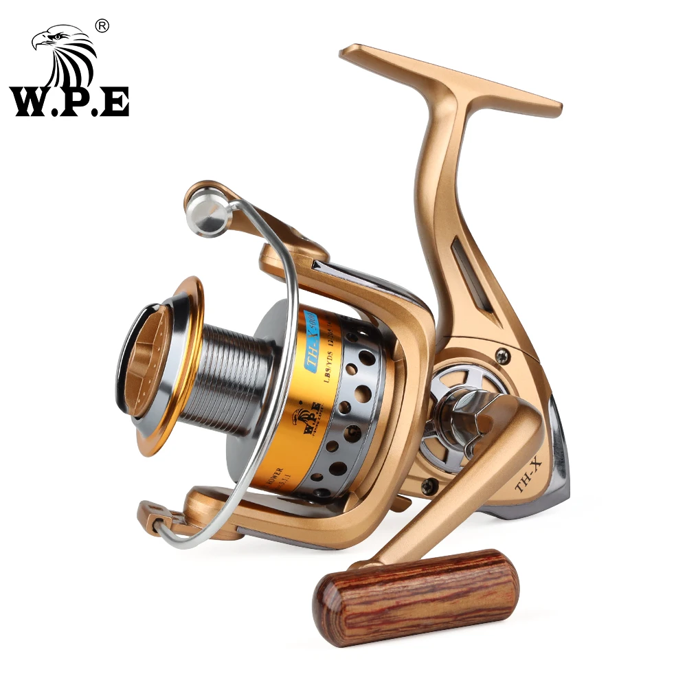 W.P.E TH-X Series 2000/3000/4000/5000 Spinning Fishing Reel  5.1:1 High Speed 8+1 Ball Bearings with Max Drag Power 8KG Wheel