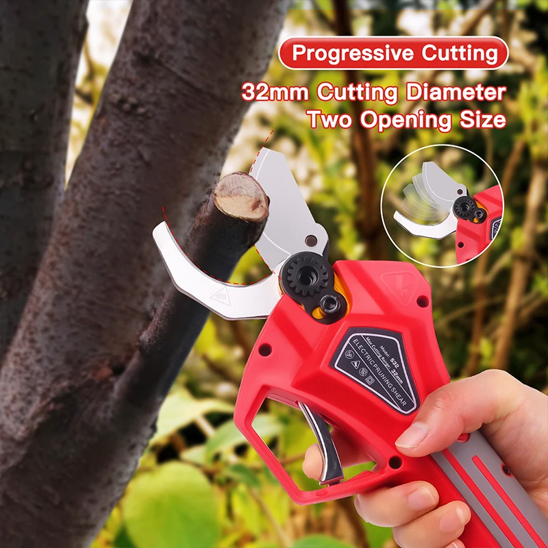 

21V Cordless Pruner Shear Fruit Tree Bonsai Pruning Electric Tree Branches Cutter 1.9m Retractable Extension Rod