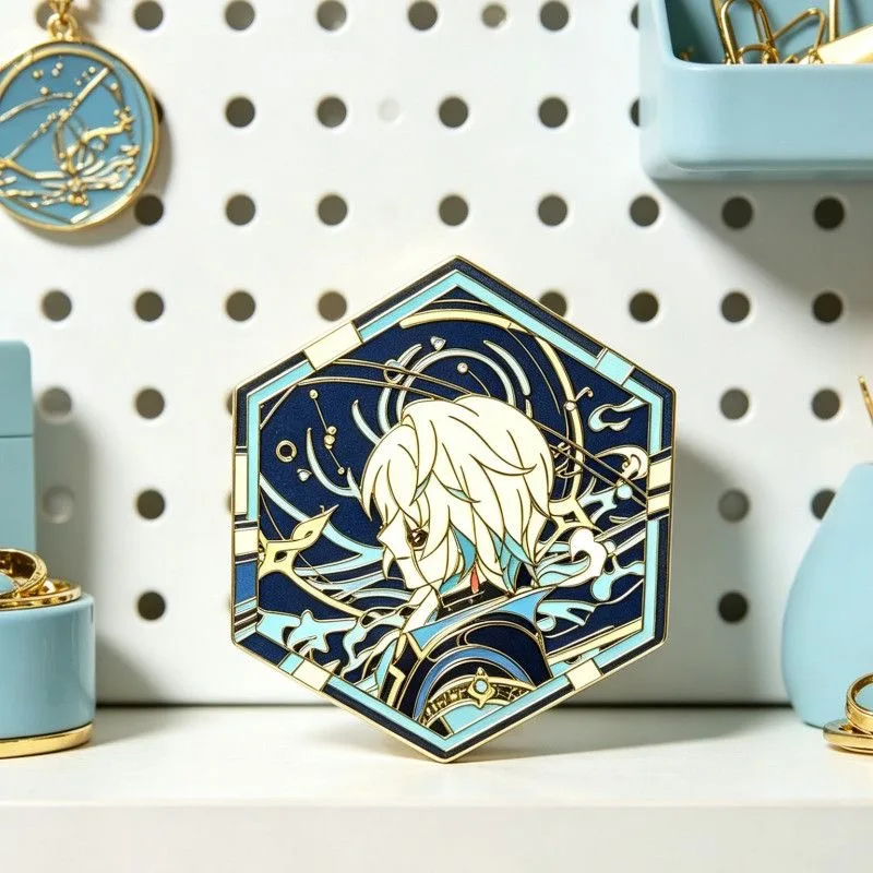 Honkai: Star Rail Evanescia Cosplay-Anstecker, Spiel-Anime Anaxagoras Khaslana Cipher Pin, Niedliche Dekoration, Halloween-Party-Kostüm-Requisiten – Detail 18