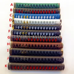 Exquisite High Quality There are 15cm,20cm,26cm,30cm,35cm Tsuka Handle Choose For Japanese Sword Katana Rayskin&Fuchi Kashira