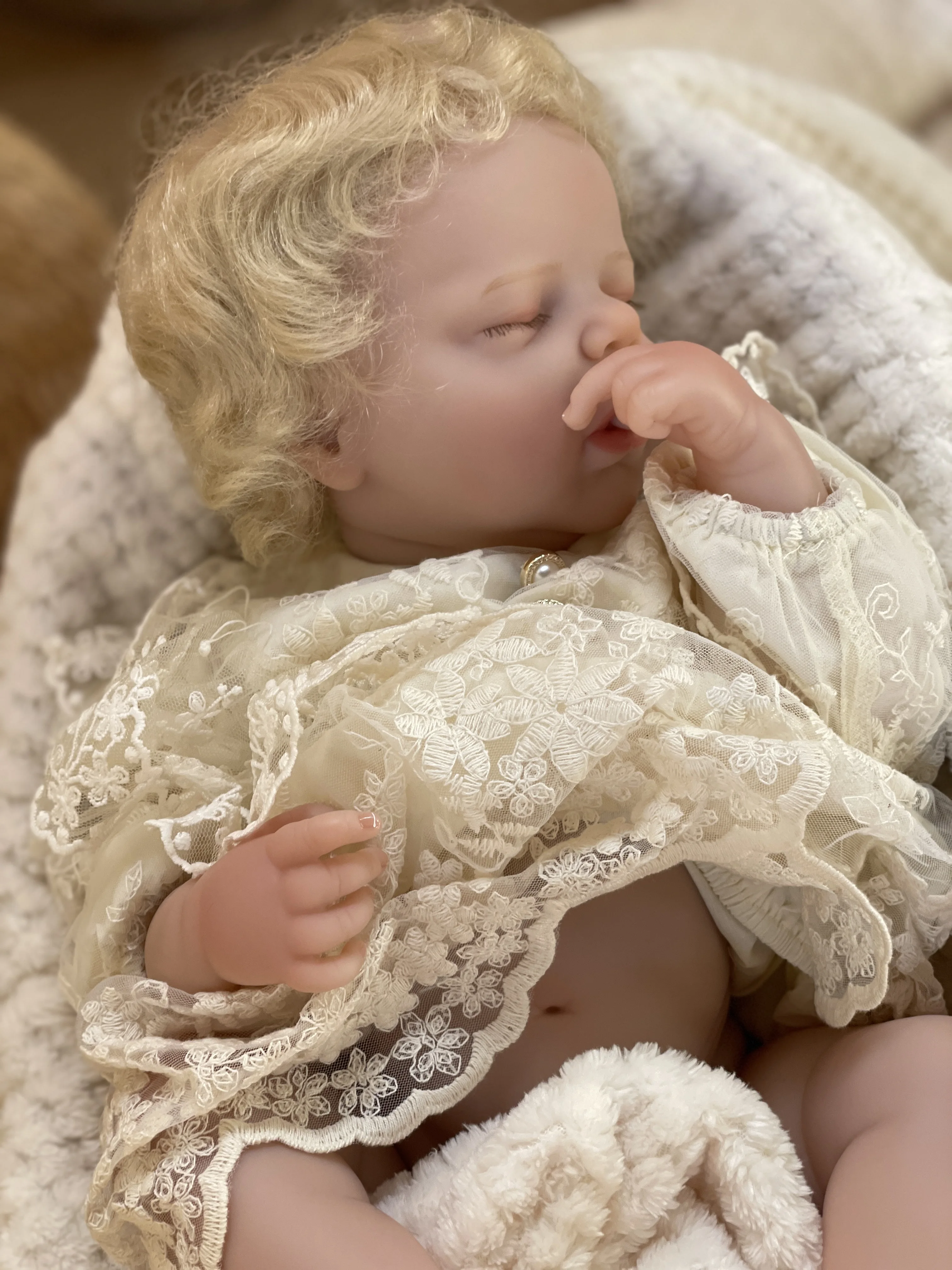 AnjoDoll 18 بوصة فتاة Alexis تولد من جديد الدمى واقعية كامل الجسم الفينيل الدمى ثلاثية الأبعاد رسمت ألعاب لحديثي الولادة للطفل هدية Mualecas تولد من جديد