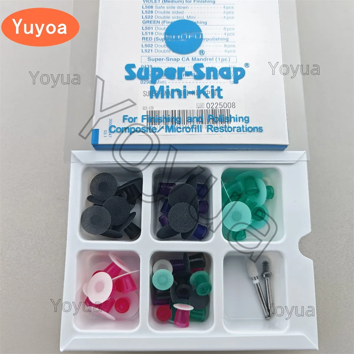 

Dental Polishing Disks SHOFU Super Snap Rainbow Mini Kit Super Snap Dentist Composite Polishing And Finishing Disc Lab Materials