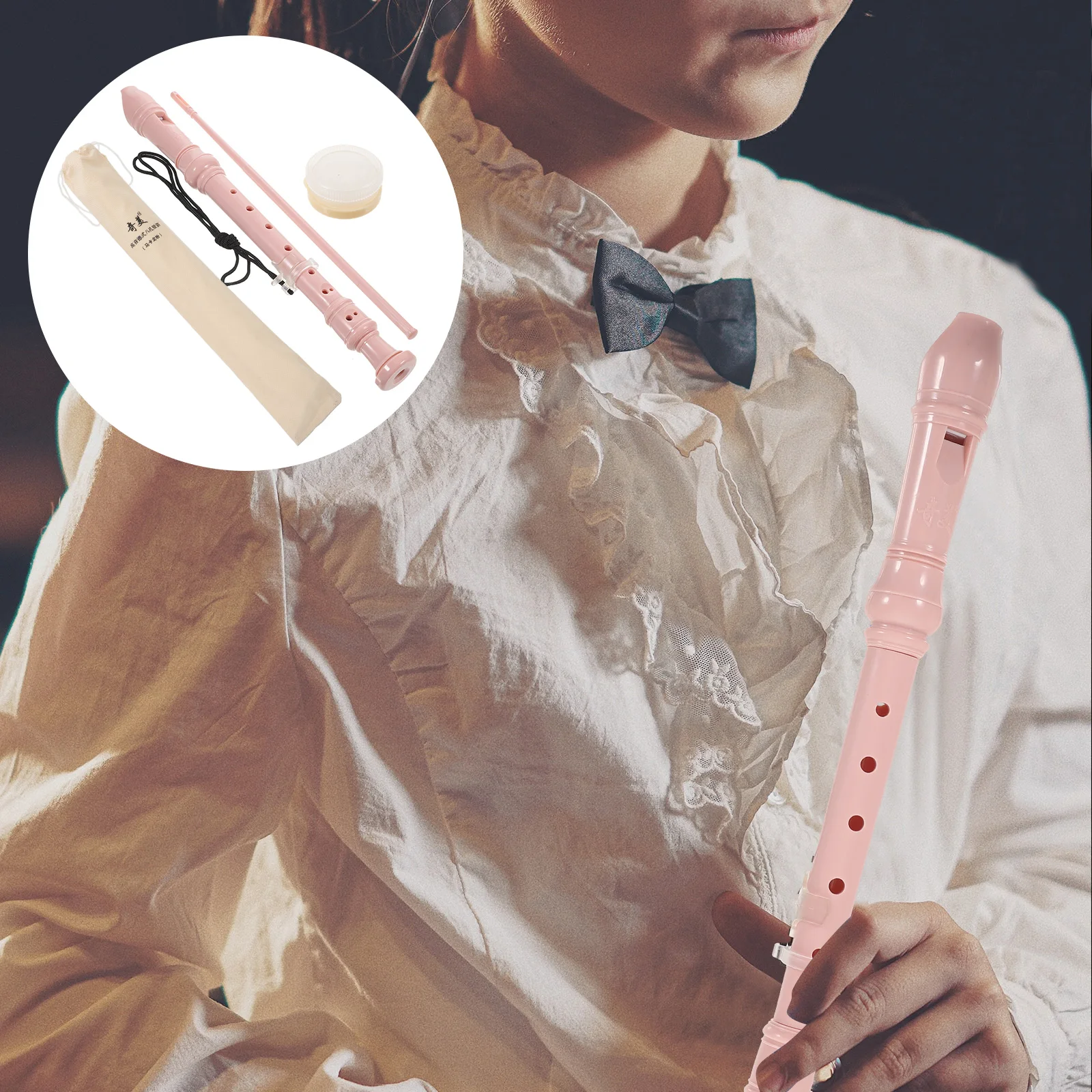 

1Set 8-Hole Clarinet Plastic Beginner German Professional Portable Flute Recorder Kids Music Practice Wind Instrument