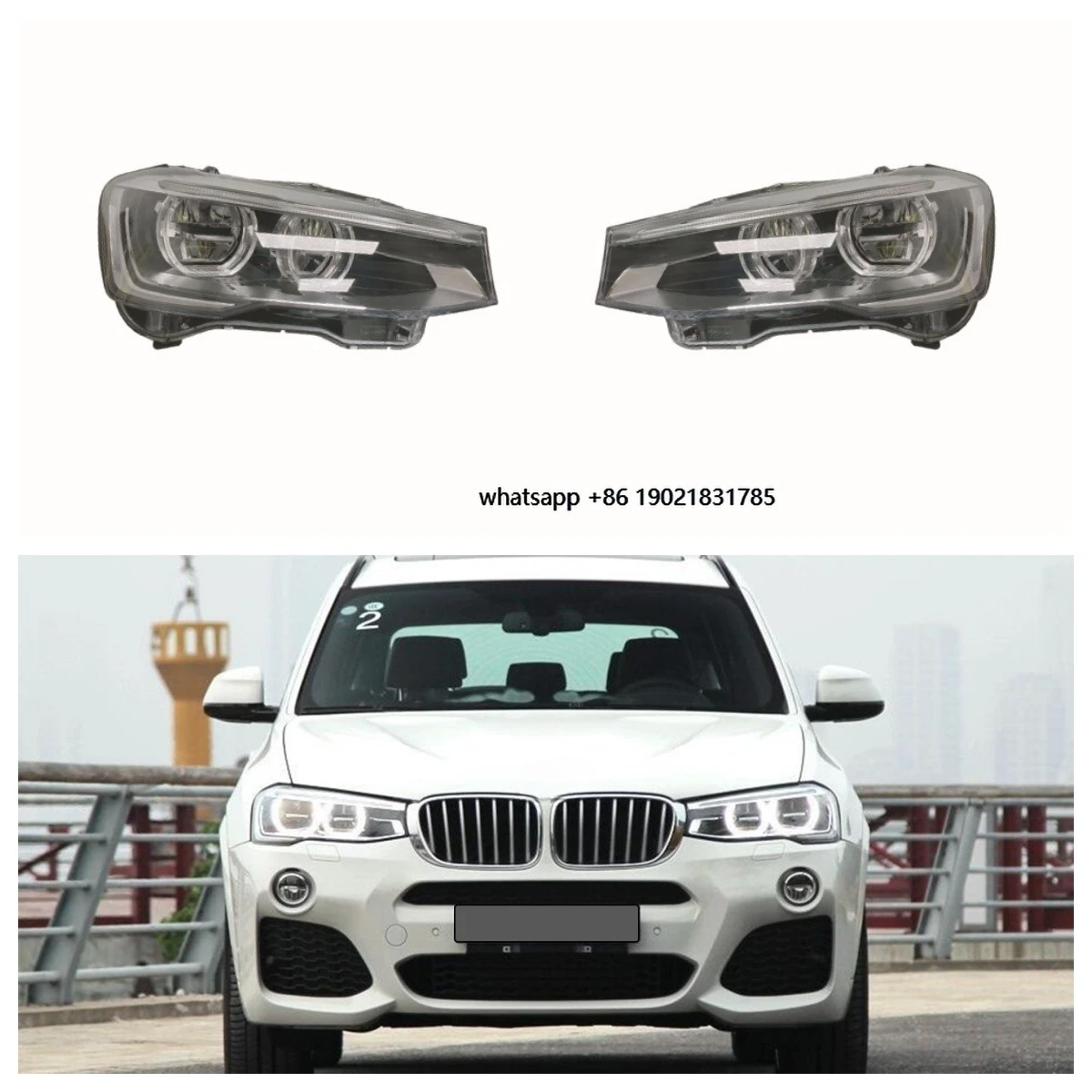For Modified F25 Headlights for X3 (F25) 2011-2013 LED Lights - New 100% Compatible and Easy to Install