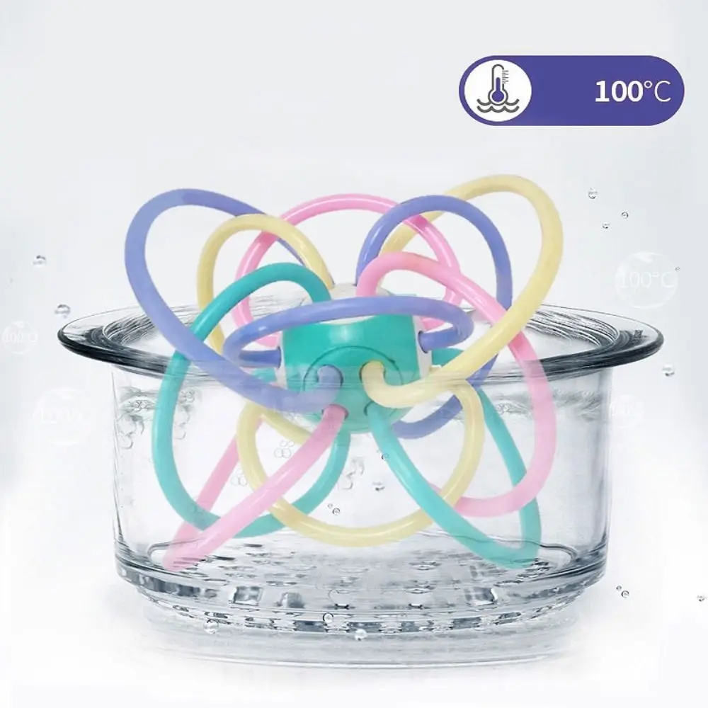 جديد الغذاء الصف الطفل كرة اليد البلاستيكية لدغة قابلة للغلي قبضة الطفل ألعاب التدريب 2 أحجام اليد حشرجة الموت عضاضة