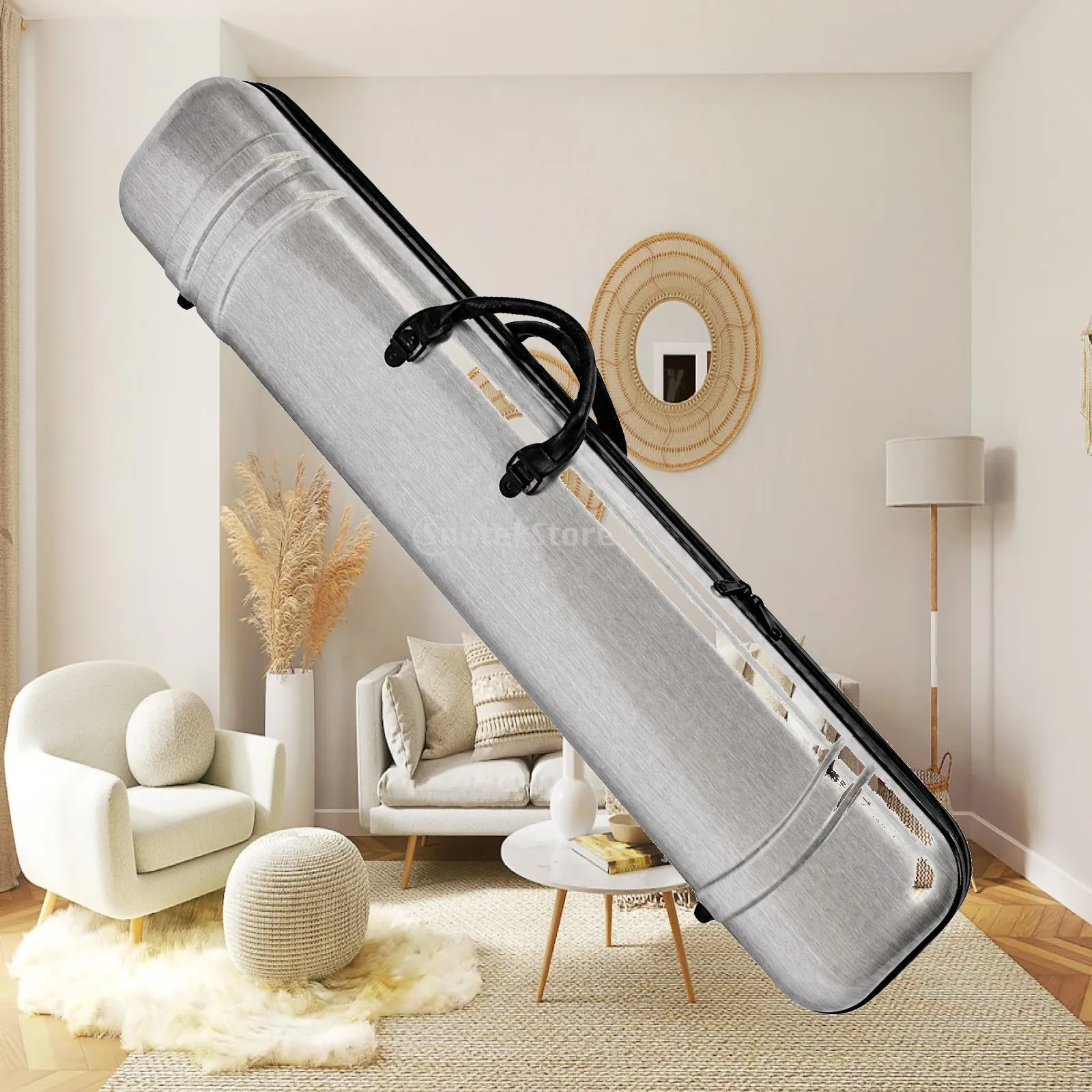 Erhu Travel Case for Musicians ABS Resin Construction Shockproof Interior with Extra Space for Accessories