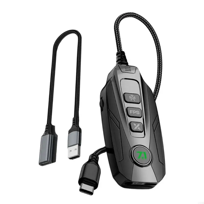 

U0DB USB Mini Sound Card 7.1 Channel External Virtual Surround Sound for Computer Notebook Tablet PC Easy to Play