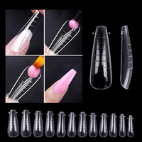 Fake Nail Forms Tips UV Gel For Extension Building Gel Polish Fake Artificial Tool 60pcs