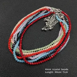 Fashion Women Necklace High Quality Crystal Beads Strand Shinny Choker Necklace Women Lots Colors Necklace Jewelry Wholesale