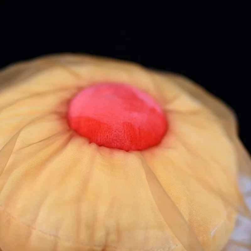 Adorable Fried Egg Jellyfish Plush Toy -Cute & Soft Yellow Jelly Stuffed Animal, Unique Marine Friend Gift for Kids & Sea Lovers