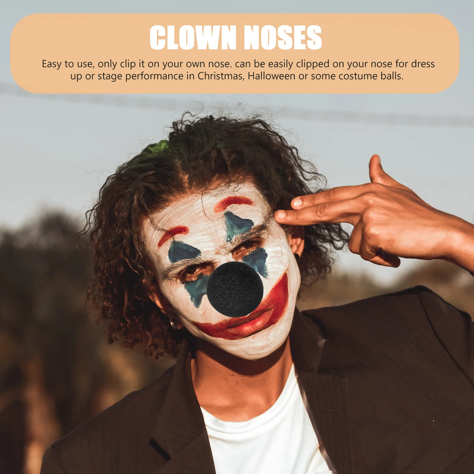 50 قطعة من دعامات الأنف الإسفنجية المهرج ملحقات أزياء مضحكة لحفلات الهالوين وأعياد الميلاد وحفلات الأطفال والكبار #4