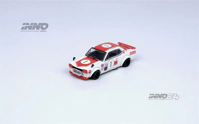 

(Pre-Order) INNO 1:64 SKYLINE 2000 GT-R KPGC10 #1 Red White Diecast Collector's Vehicle Model Car