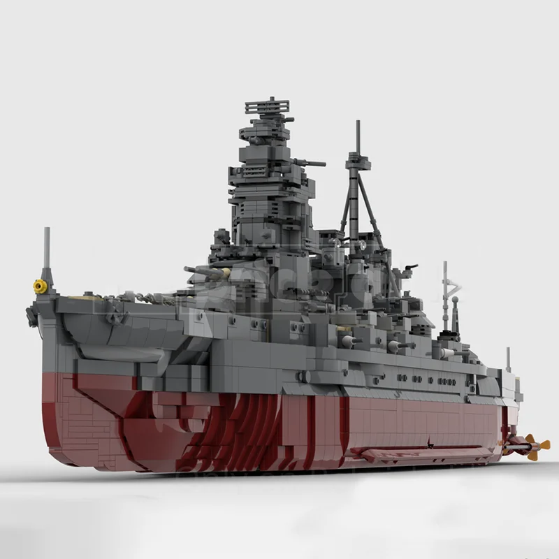 Japanese Navy Firepower Ship Model Moc Building Blocks Battleship Kongo Model Technology Brick Assembly Construction Toys Gift view 2