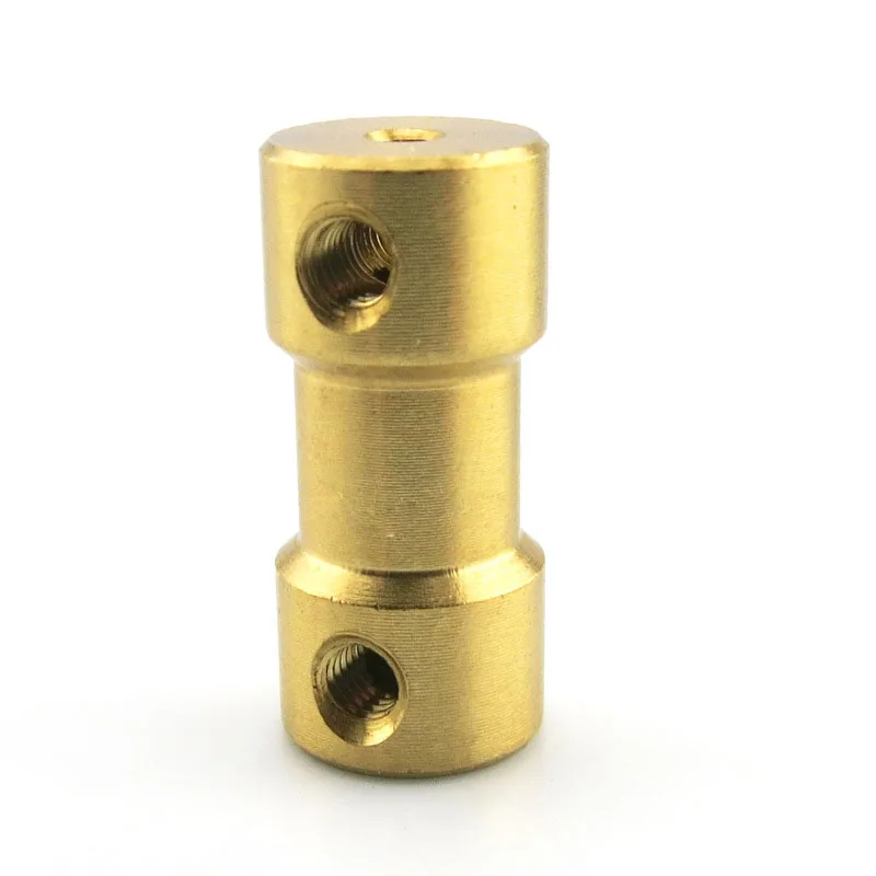 Brass Rigid Motor Shaft Coupling Coupler Motor Transmission Joint Connector Sleeve Adapter 2mm 2.3mm 3mm 3.17mm 4mm 5mm 6mm