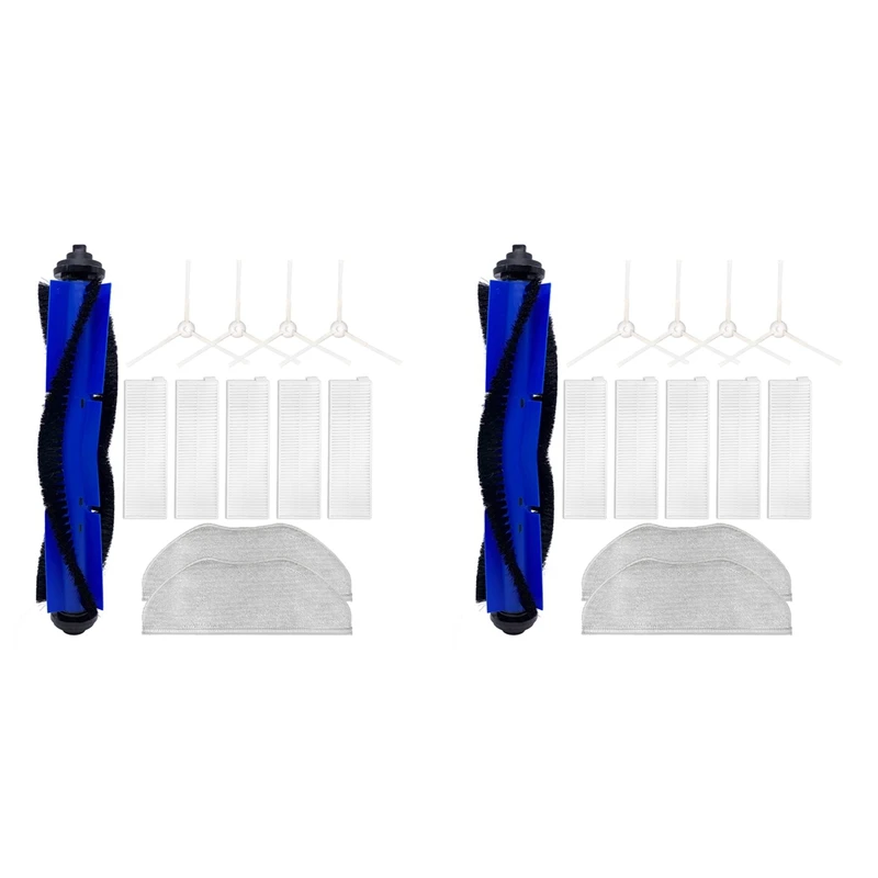 2Set Side Brush HEPA Filter For Tefal Rowent X-Plorer Serie 95 RG7975WH RG7987 Robotic Vacuum Cleaner Accessories