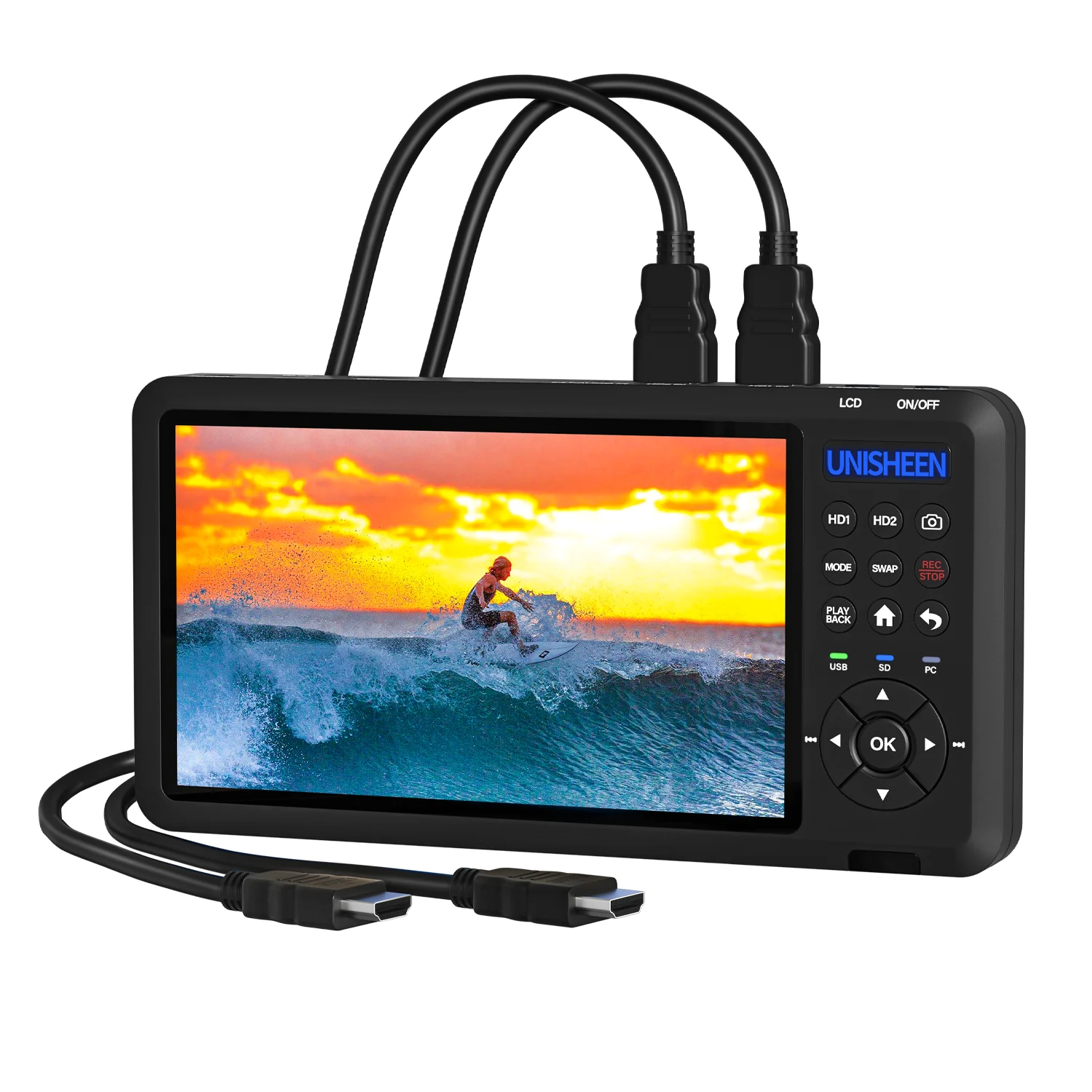 

Высокое качество UR500 автономный эндоскоп переключаемый PIP PoverP PMP камера 4K60 2-канальный HDMI видеозахват записывающее устройство