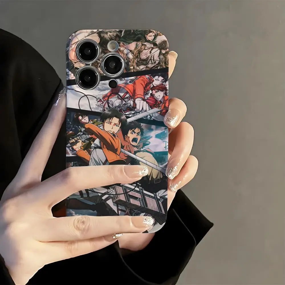 

A-Attack on T-Titan Phone Case Film Korean INS for iPhone 16 15 14 13 12 11 Pro Max Plus Luxury Cover