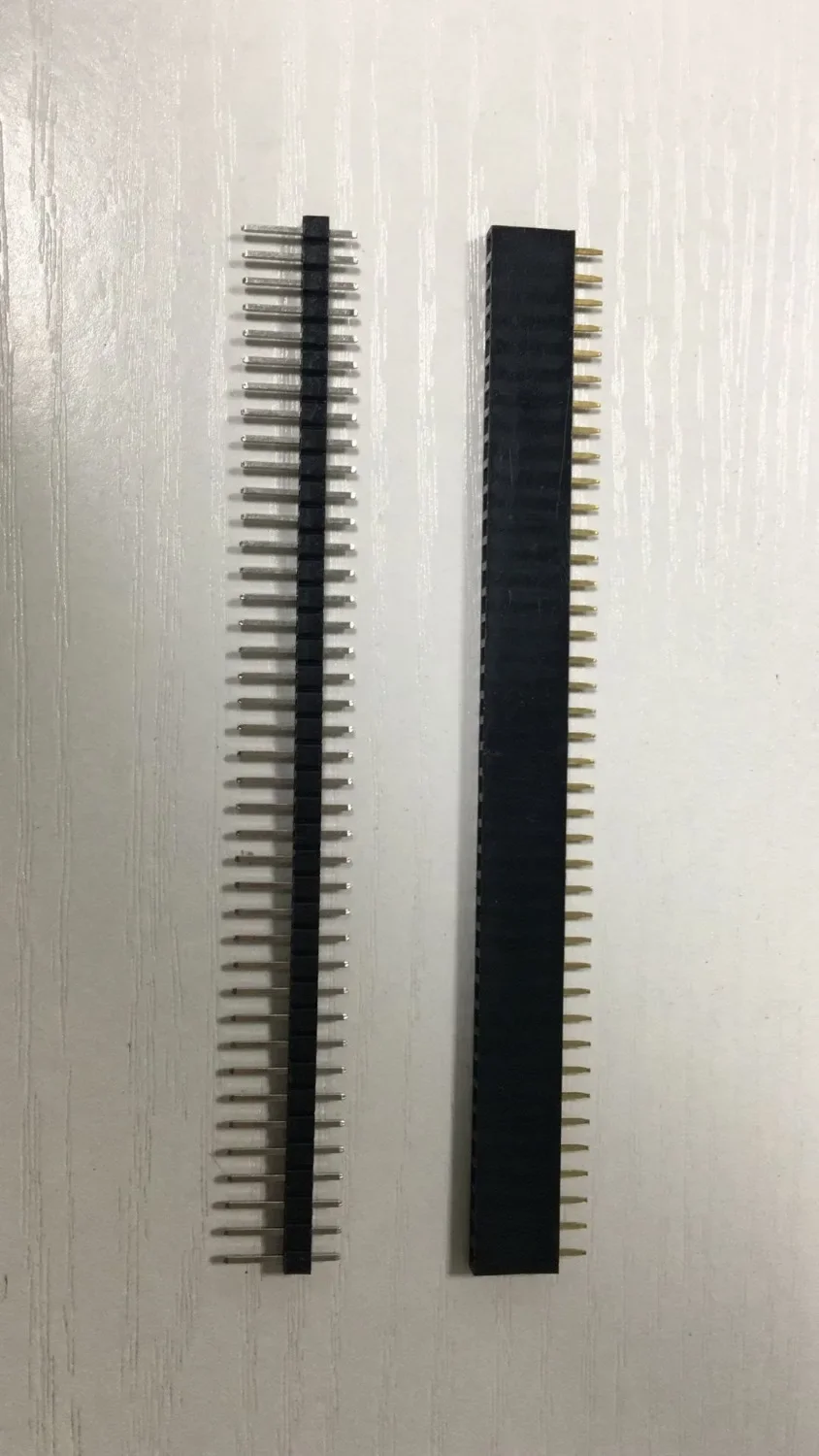 10pars 1*40 40Pin female+male pitch Header Pin PCB Breakable Pin Header