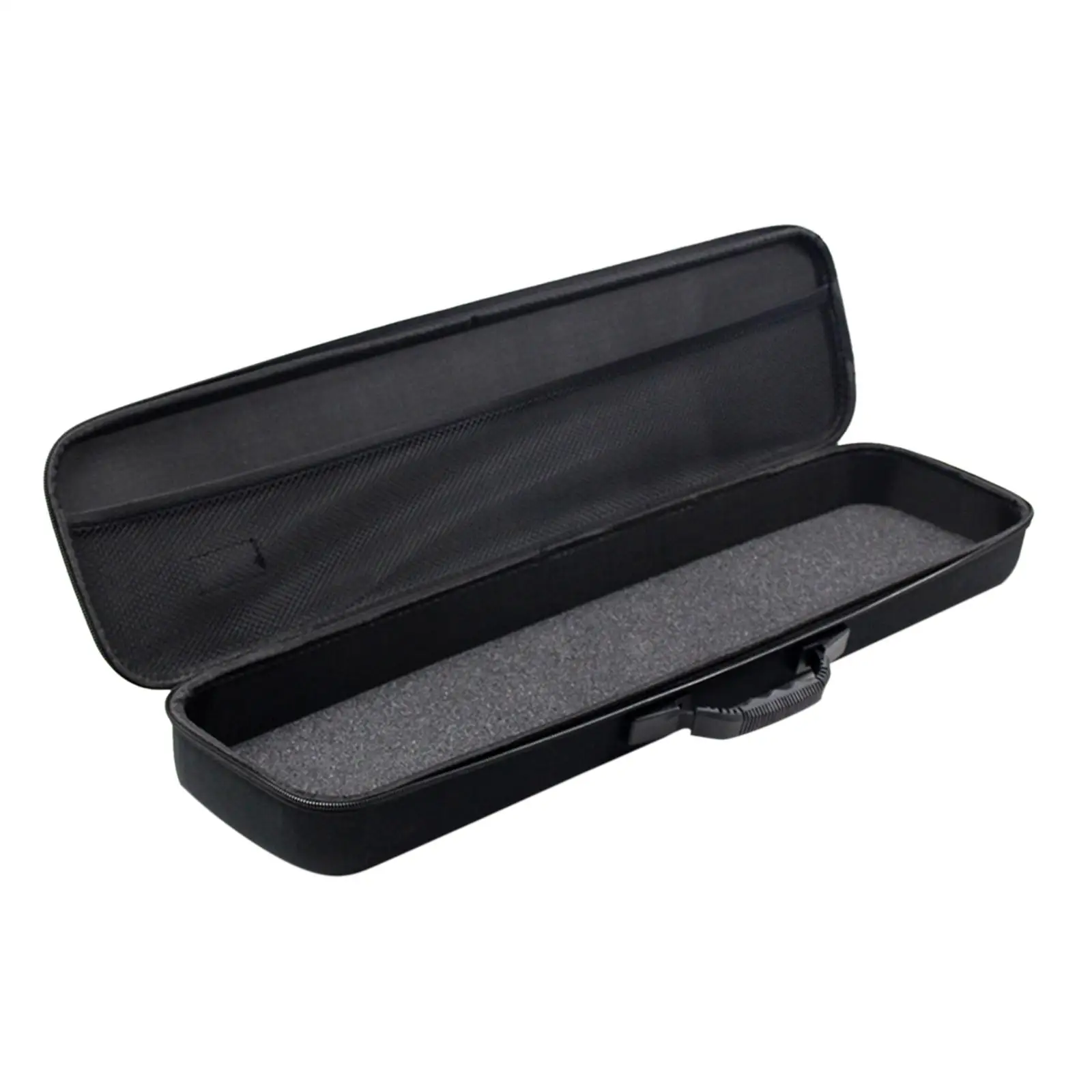 

Fishing Gear Bag with Strap Durable EVA with Mesh Pockets Saving Space Hard Shell Carry Bag Storage Case for Rod Sinkers Black