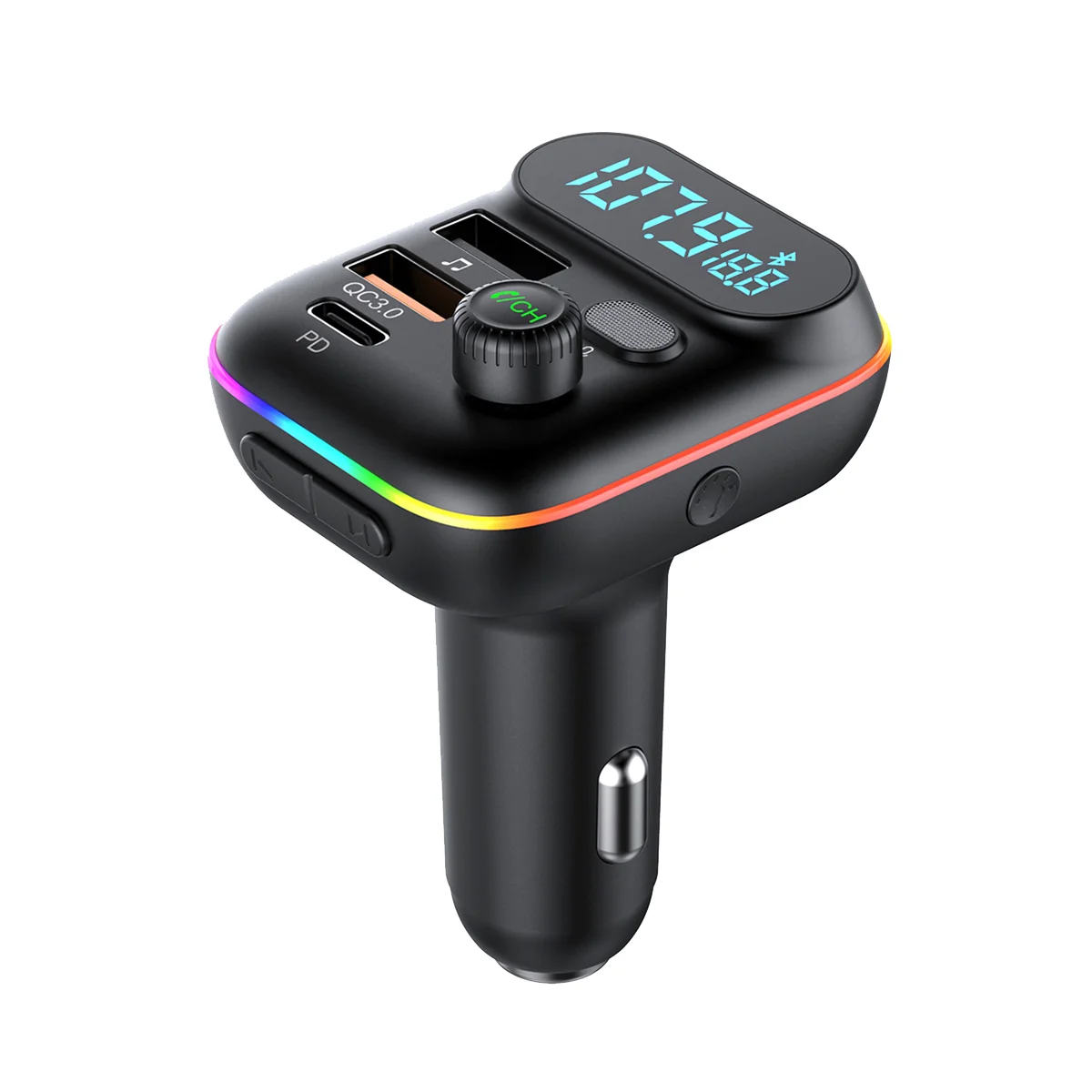 T70 Car Bluetooth MP3 Player FM Transmitter Universal Fast USB Charger Car Supplies