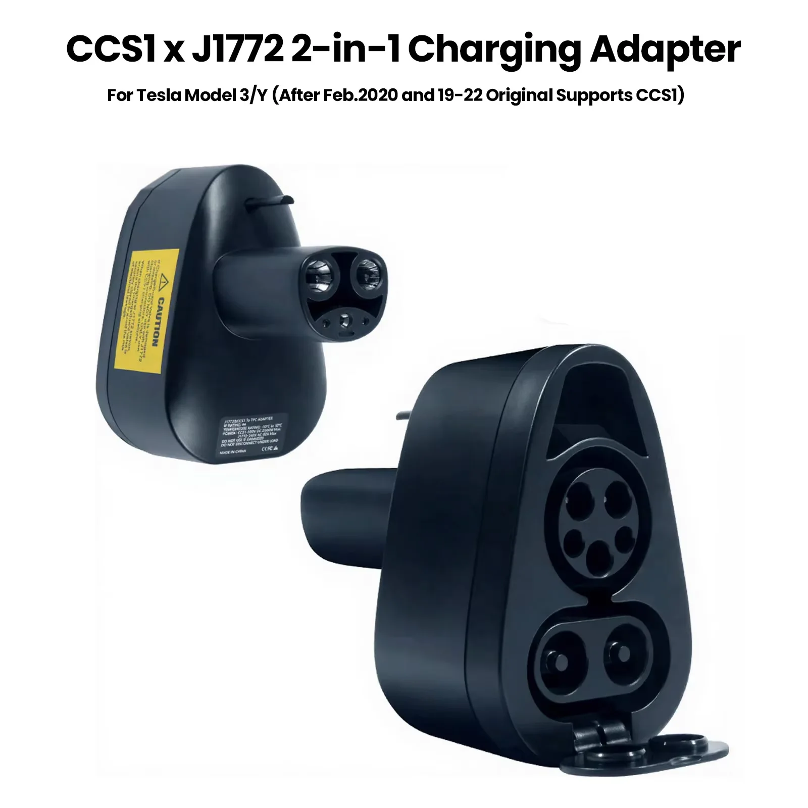 

CCS1 & J1772 2-in-1 Charging Adapter for US Tesla Model 3 Y X S NACS DC Fast &AC Slow Charging Adapter Convertor COMBO Converter
