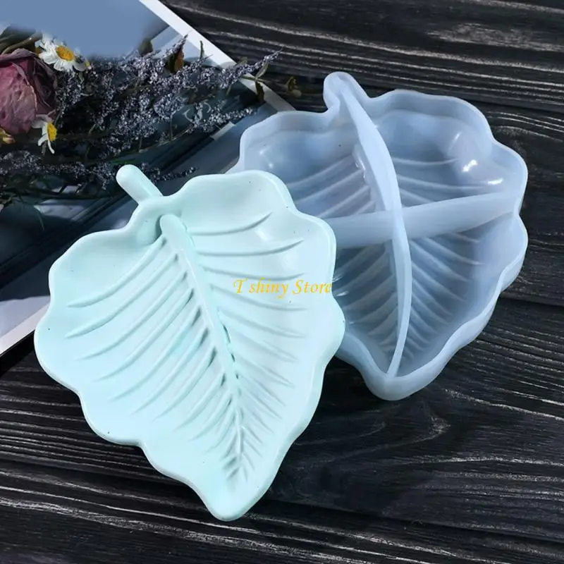 N58F Sturdy Silicone Tray Mold Unique Dish Mold with Pattern for Epoxy Resin Crafting and Jewelry Making