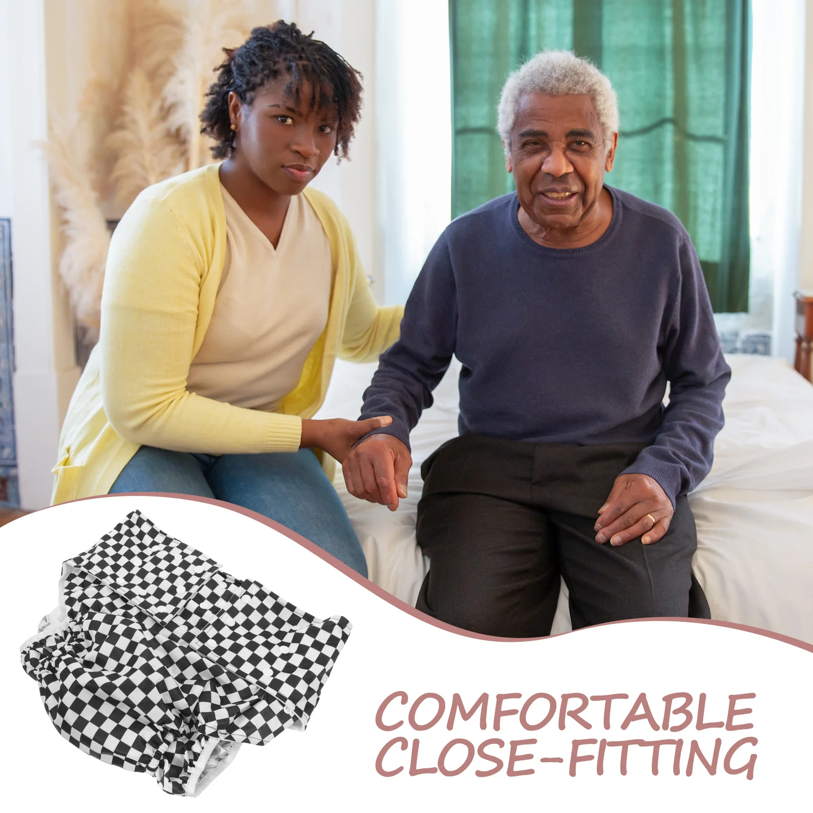 حفاضات قماشية للكبار قابلة لإعادة الاستخدام وقابلة للتعديل، ملابس داخلية مريحة مضادة للتسرب للرجال والنساء والمراهقين وكبار السن