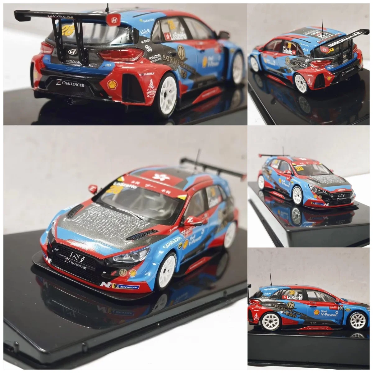 

TARMAC WORKS Модель из литого металла в масштабе 1:43 HYUNDAI I30 N TCR # Модель автомобиля 28 LO SZEHO Z Battle 2022 из сплава
