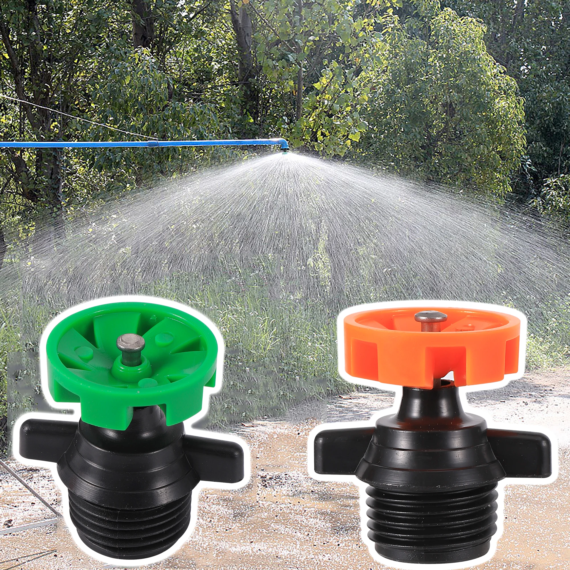 10Pcs Garden Sprinkler 360° Rotation Irrigation Watering System Automatic Agriculture Lawn Farm Greenhouse Plant Water Sprinkler