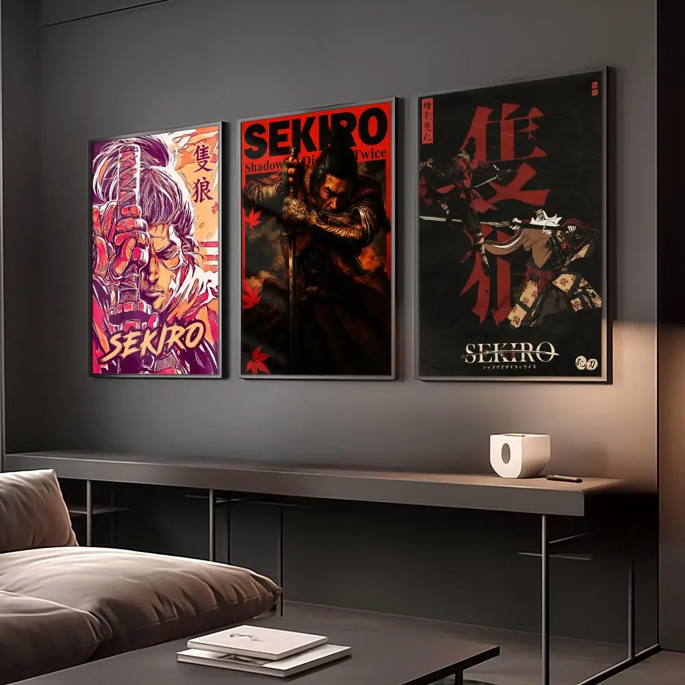 Game S-Sekiro: Shadows Die Twice Poster Reteo Wall Art Aesthetic Room Decor Print Living Room Bedroom Home Decoration