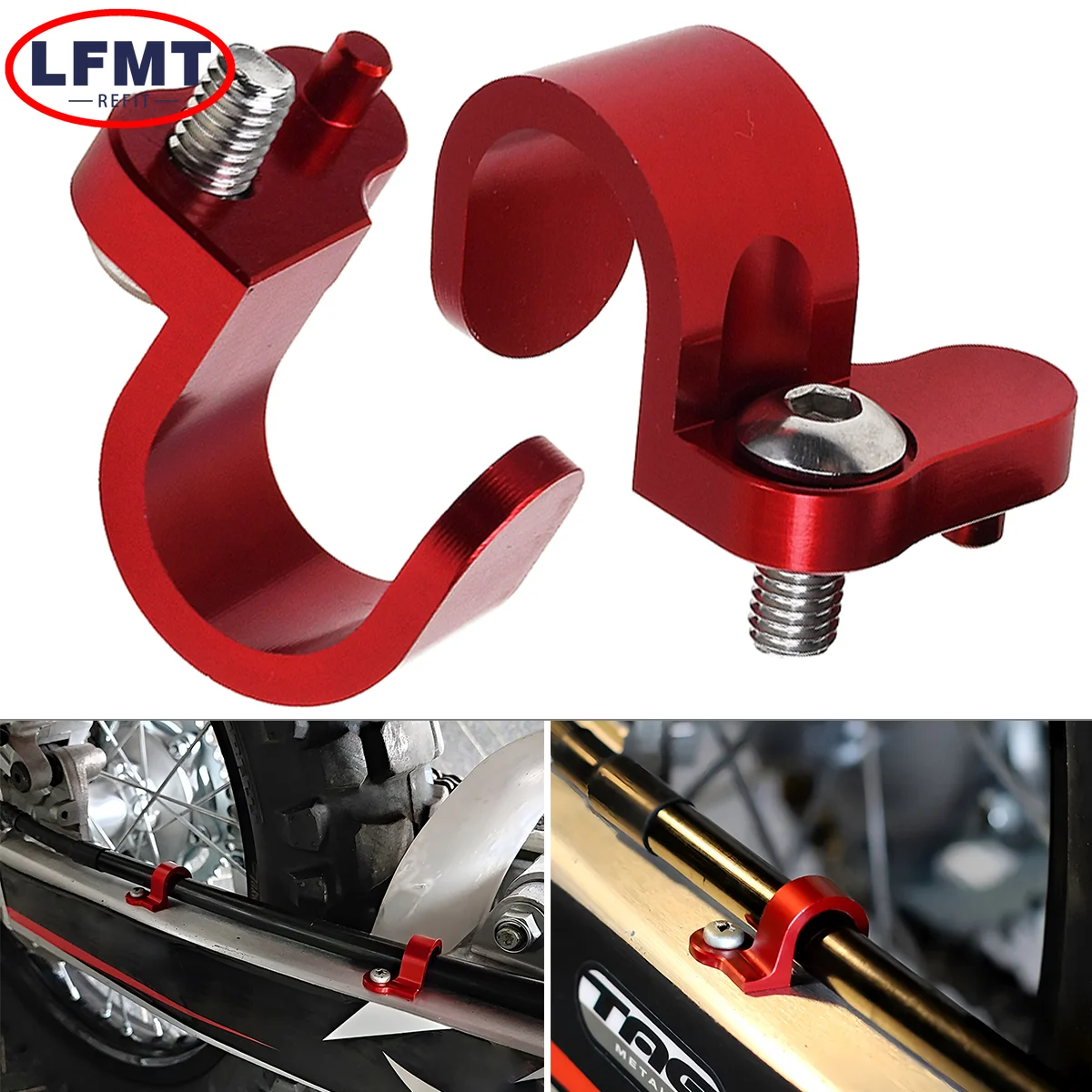 Motorcycle Brake Cable Hose Pipe Guide Clamp Support For Honda CRF230M 230L 250L 300L XR250L 250R 600R 650L Fixed Clip Holder
