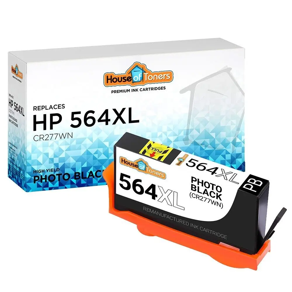 

564XL CR277WN Photo Black Ink Cartridge fits HP Photosmart 7520 7525