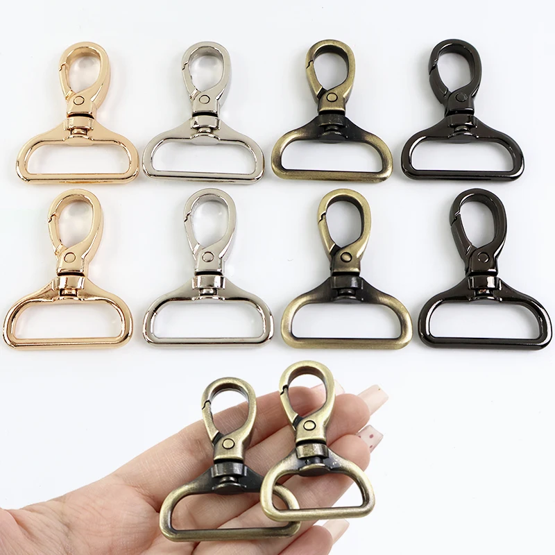 

20Pcs 15-32mm Metal Buckle Rotating Lobster Buckles Spring Hook Bag Strap Link Clasps Keychain Hook Clasp DIY Hardware Accessory