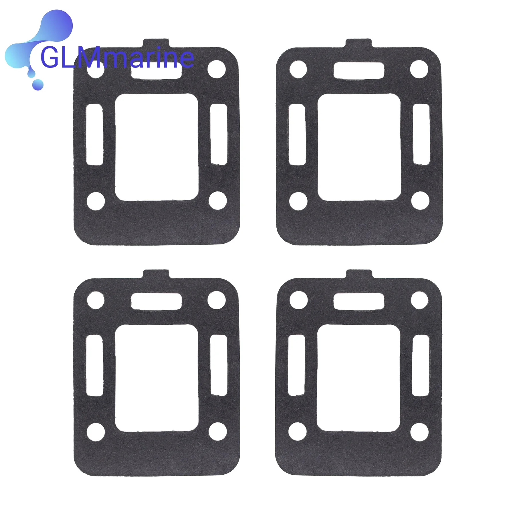 1972-2003 27-997772 Exhaust Elbow Gasket for Mercruiser 3.0 Alpha One 140 2.5L 3.0L 4cyl 4PCS