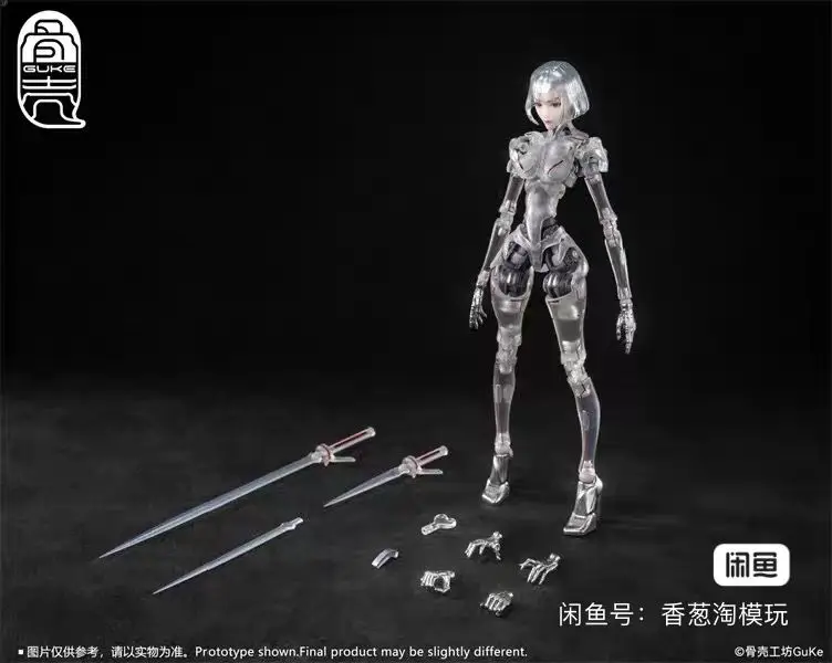 

In Spot Guke Studio Gk01fec1-C3 1/12 17cm Ai Female Ultra-Modern Feel Action Figure Nuded Skeleton Action Figure Body