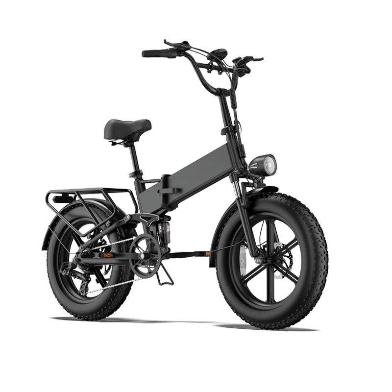 AliExpress NONE URLIFE Electric Bicycle T5 1500W Brushless Motor 48V13AH Battery Snow E-Bike 20.4.0-Inch Fat Tire Full Suspension  Electric Bike