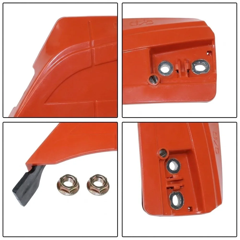 1pcs P021049100 Sprocket Guard Kit Compatible With Echo=CS-490 CS-490ES CS-501P Chainsaw=Side Cover Replacement Orange