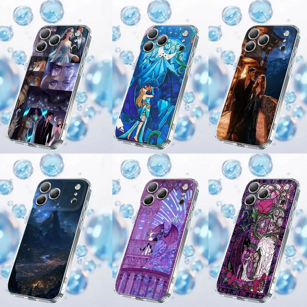 

Acotar A Court of Mist and F-Fury Phone Case For iPhone 17,16,15,14,13,12,11 Plus,Pro,Max,Plus,E,SE4,Air,Mini Transparent