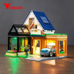 Vonado LED light 60398 set is suitable for Family House and Electric Car building blocks (only including lighting accessories)