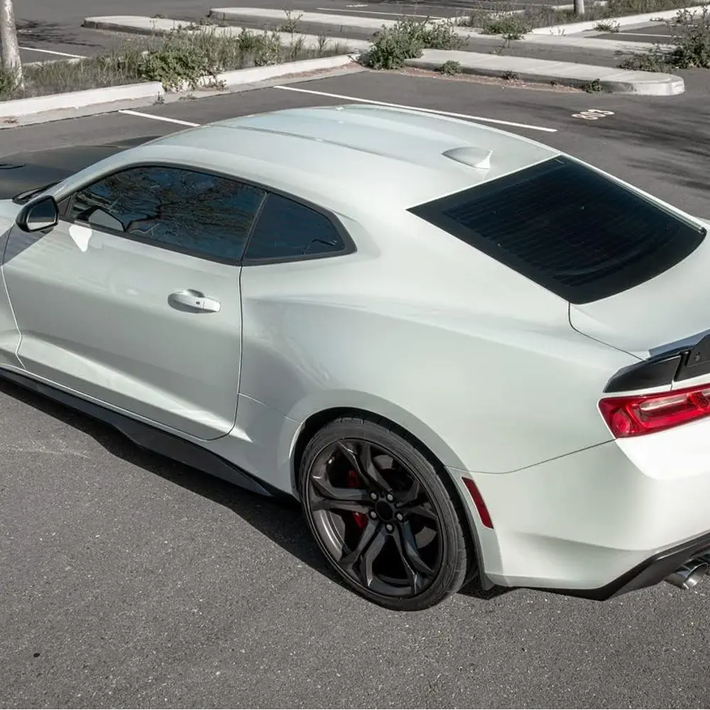 

Replacement for 2016-Present Chevrolet Camaro All Models | 1LE Extended Style Add-On Rear Trunk Lid Wing with Aluminum Painted G