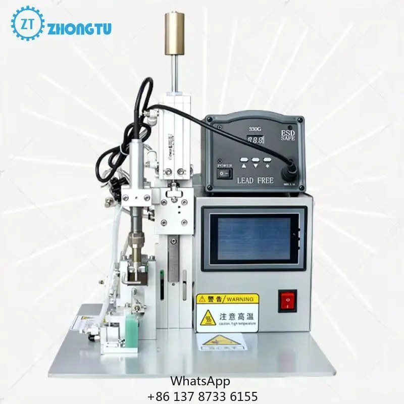 Semi-Automatic Soldering Machine Industrial Cable Connector Electronic Part Welding Machine