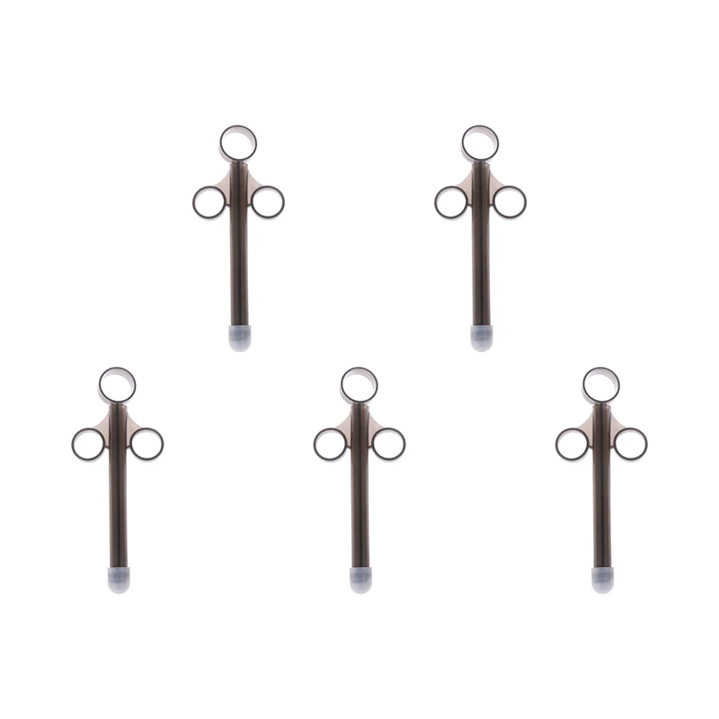 5X Persoonlijk Anale Glijmiddel Glijmiddel Launcher Shooter Injector Applicator Spuit Groot Zwart