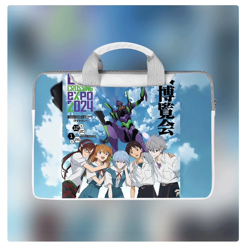 

Сумка-портфель для ноутбука с персонажами аниме EVA Neon Genesis Evangelion, 12, 14, 16 дюймов, ударопрочная, водонепроницаемая, из полиуретана, с молнией