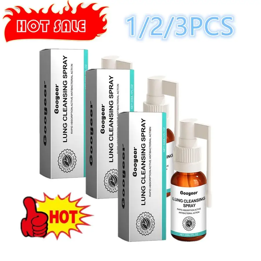 1/2/3 PCS  Herbal Lung Cleanse Spray Mist-powerful Lung Support Sore Relieve Smoking Throat Clean Spray Oral Care