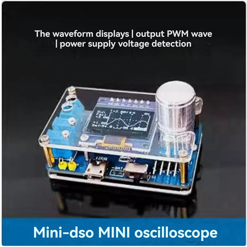 ABKP-DIY Mini Kit oscilloscopio digitale STC8K8A Microcontrollore Pratica di saldatura elettronica Parti sciolte