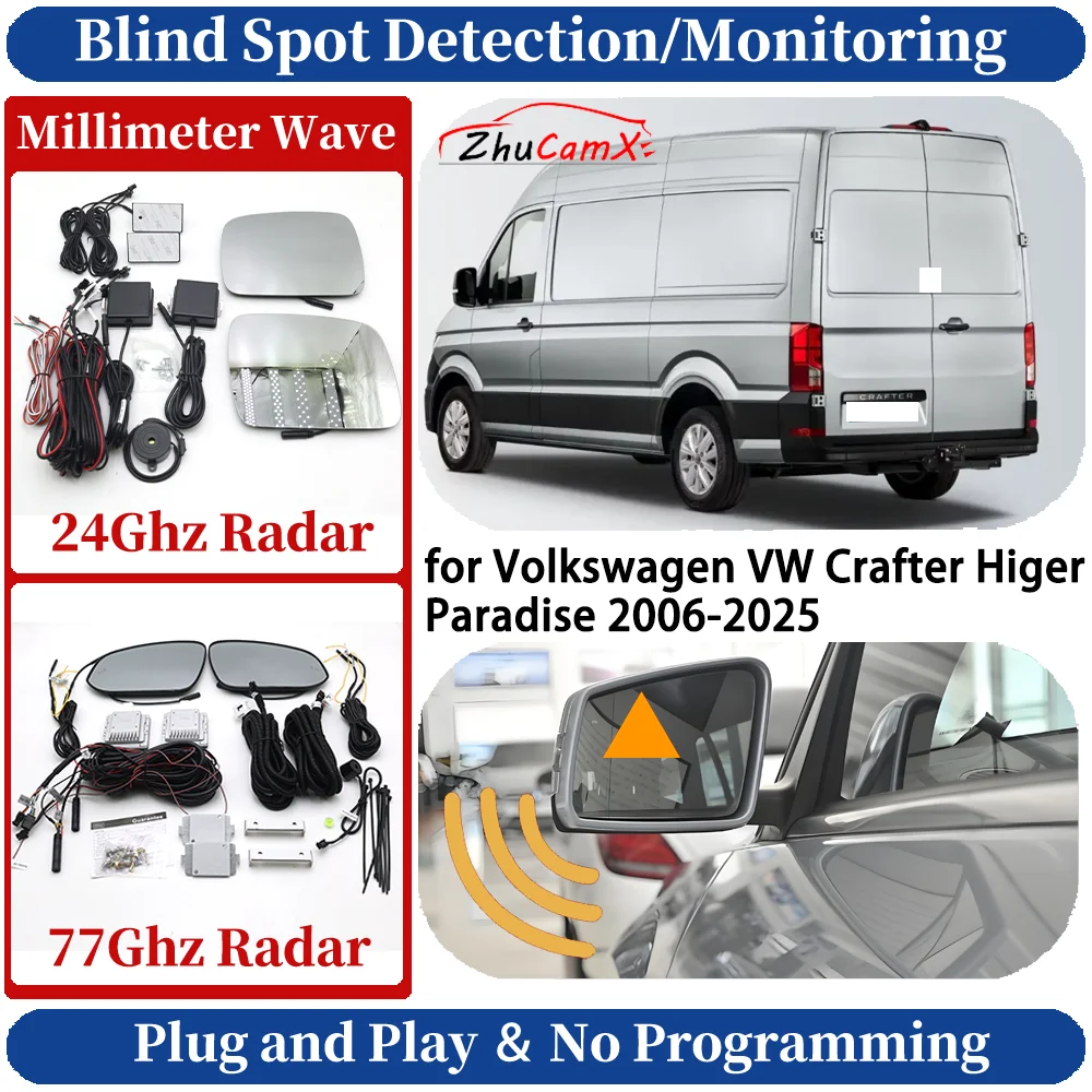 

Blind Spot Monitoring/Detection System for Volkswagen VW Crafter Higer Paradise 2006-2025 Night Driving Side Lane Change Assist
