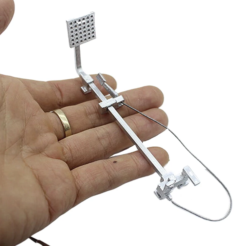 ✰✪1:12 Dollhouse Bathroom Miniature Simulation Shower Top Spray Showerhead Mini Bathroom Faucet Children's Play Toys Accessories