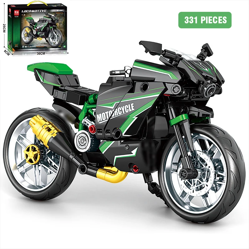 

City Retro Technical Moto Car Building Blocks Racing Motobike Vehicle Bricks Toys Motorcycle Model Building block Ornaments Gift
