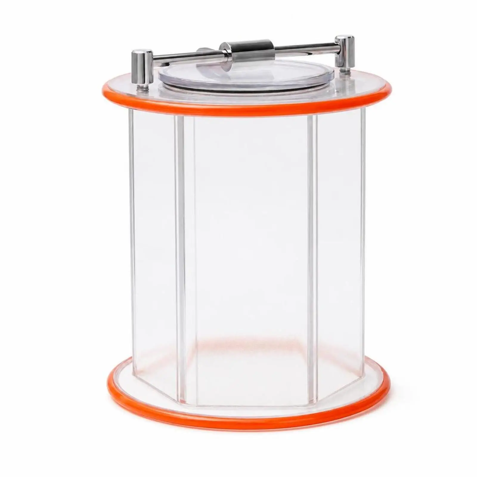 Polishing Drum with Lid Clear Replacement Barrel Wear Resistant Leak Proof